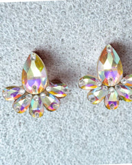 Orecchini "5 Petali"  | Strass Aurora Boreale