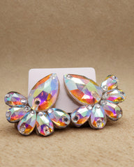 Orecchini "5 Petali"  | Strass Aurora Boreale
