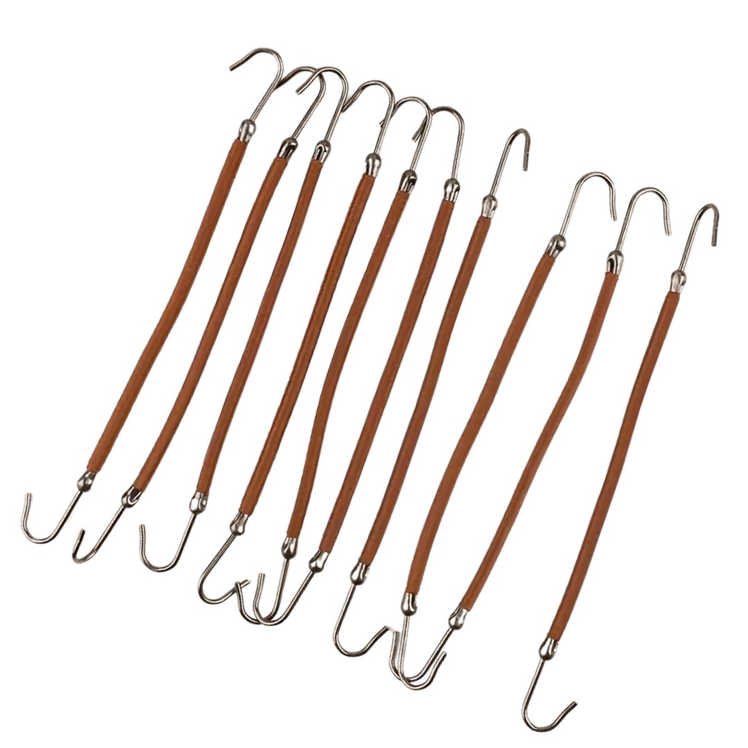 Elastici per Capelli in Maglia con Ganci