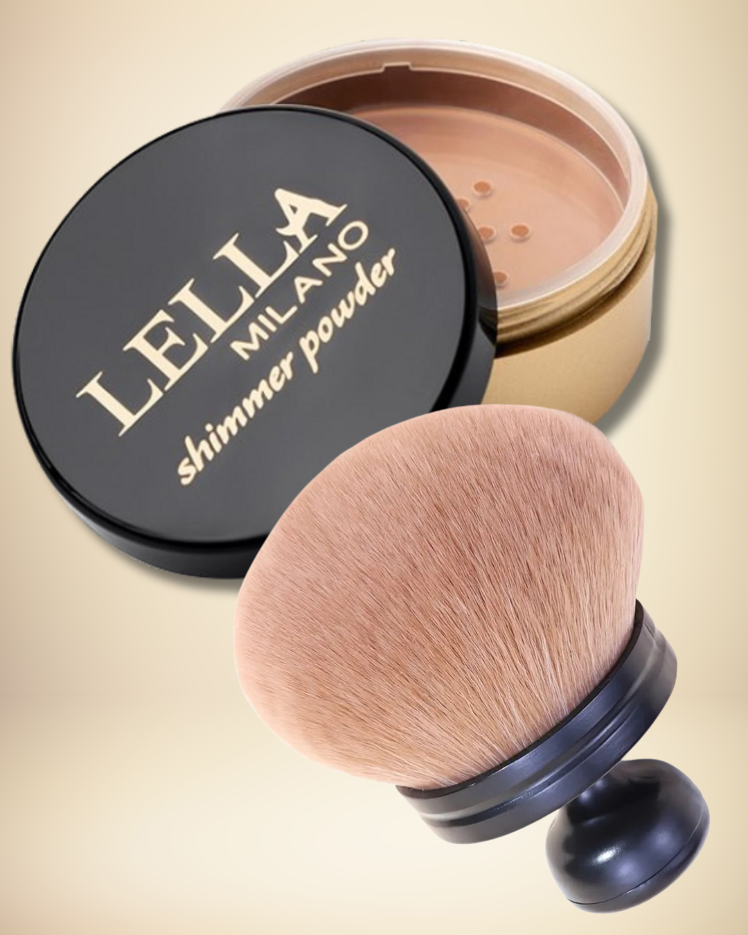 Kit Terra Shimmer Lella Milano + Pennello Kabuki